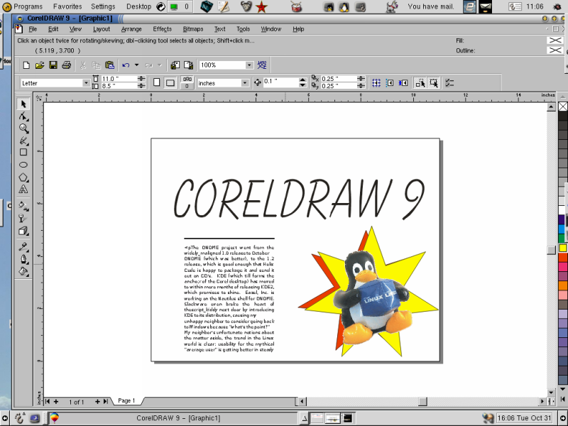 corel draw 11 program
